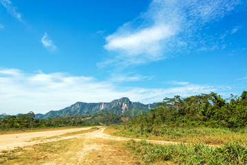 Dirt Road and Jungle Hills