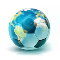 Fototapeta na wymiar World soccer (Elements of this image furnished by NASA)