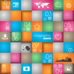 Infographic design template. Ideal to display information