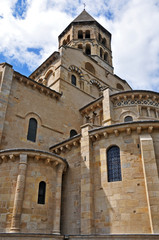 Il villaggio di Saint Saturnin, Auvergne - chiesa di Notre Dame
