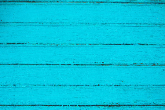 background old painted wooden planks with cracked paint