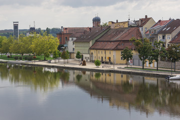 Fototapeta na wymiar Kitzingen am Main Panorama