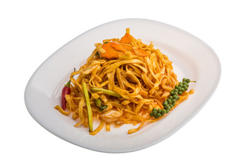 Fried noodles with vegetables