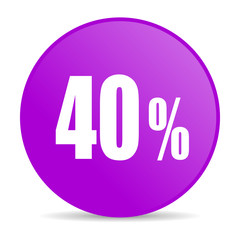 40 percent web icon