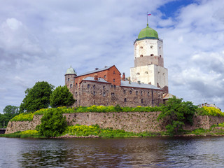 Fototapeta na wymiar castle in Vyborg, Russia