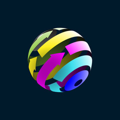 Abstract Globe
