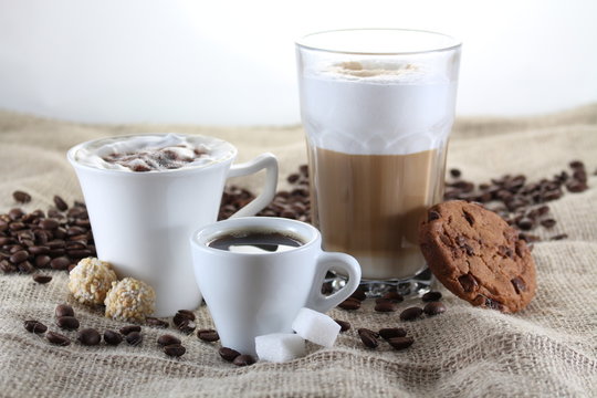 Latte Macchiato, Kaffee, Espresso