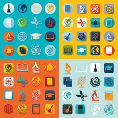 Set of education icons