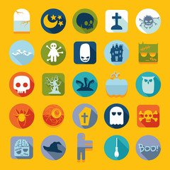 Set of halloween icons