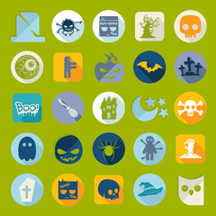 Set of halloween icons
