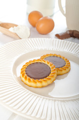 Homemade chocolate biscuit