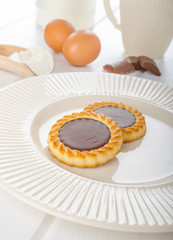 Homemade chocolate biscuit