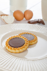 Homemade chocolate biscuit