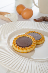 Homemade chocolate biscuit