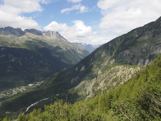 Los Alpes junto a Chamonix (Francia)