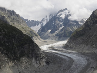Los Alpes junto a Chamonix (Francia)