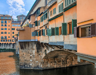 Fototapeta na wymiar Ponte Vecchio, Firenze - Italy. Old Bridge in Florence