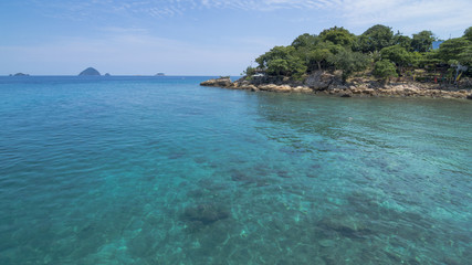 Fototapeta premium Nice and calm open sea view at Perhentian Island, Malaysia