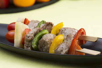 Close up grilled beef barbeque