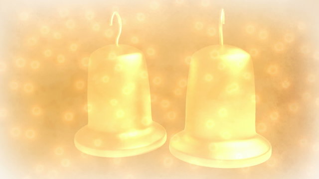 romantic wedding bells - seamless loop