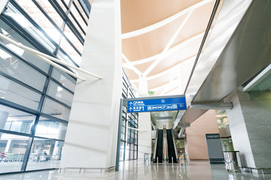 Interior of the airport