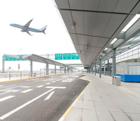 Photo sur Plexiglas Aéroport the scene of T3 airport building in beijing china.