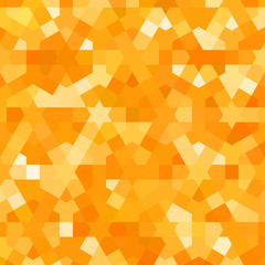 Golden autumn pattern with arabic texture