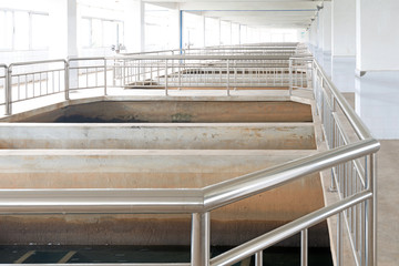 Fototapeta premium Modern urban wastewater treatment plant.