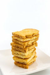 Group of sliced bread.