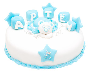 Cake on the birth of a child named Artem