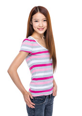 Obraz premium Young woman portrait