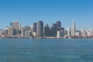 Fototapeta na wymiar The skyline of San Francisco