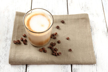 Espresso cocktail served on table
