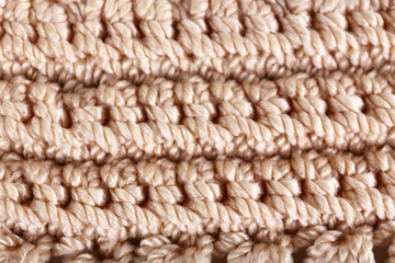 Piece of wicker cloth closeup