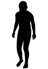 child walks along the beach