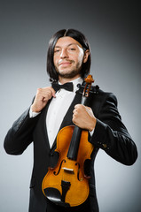 Man violin player in musican concept © Elnur