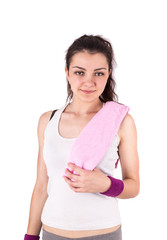 woman sport towel