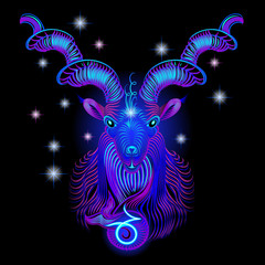 Neon signs of the Zodiac: Capricorn