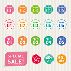 ポイント パーツデザイン素材