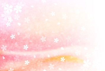 桜　年賀状　背景