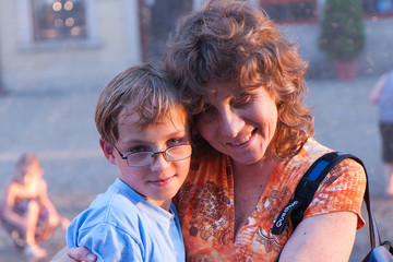 Fototapeta Matka i jej syn obraz
