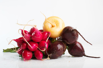 radishes turnips and beets
