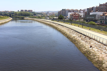 Fototapeta na wymiar general view of the city of Aviles in Spain