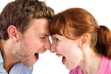 Couple arguing with each other