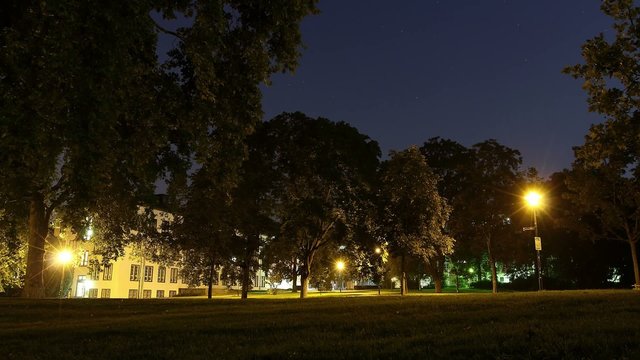 Herrngarten Darmstadt bei Nacht