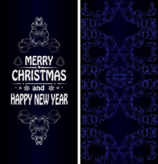 Christmas banner in the Victorian style