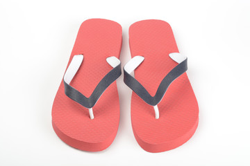 Chanclas de color rojo