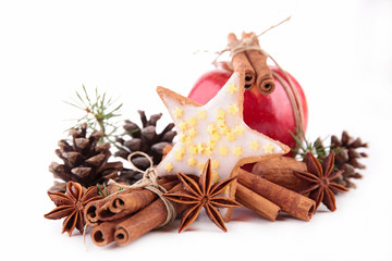 cookie, apple and spices