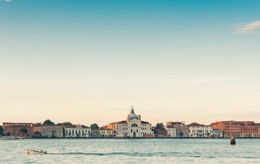 Beautiful morning view of santa maria della presentazione (le zi