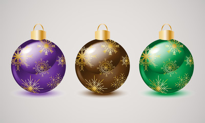 Obraz premium Christmas balls